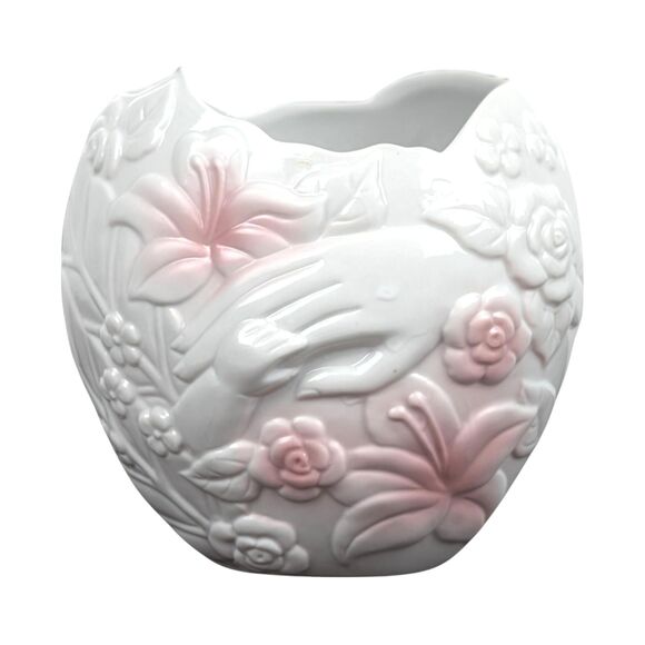 Vintage 1993 FTD Mother and Child Porcelain Vase - Picture 2 of 6